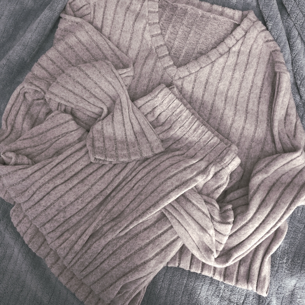 Ribbed Knit Loungewear Set